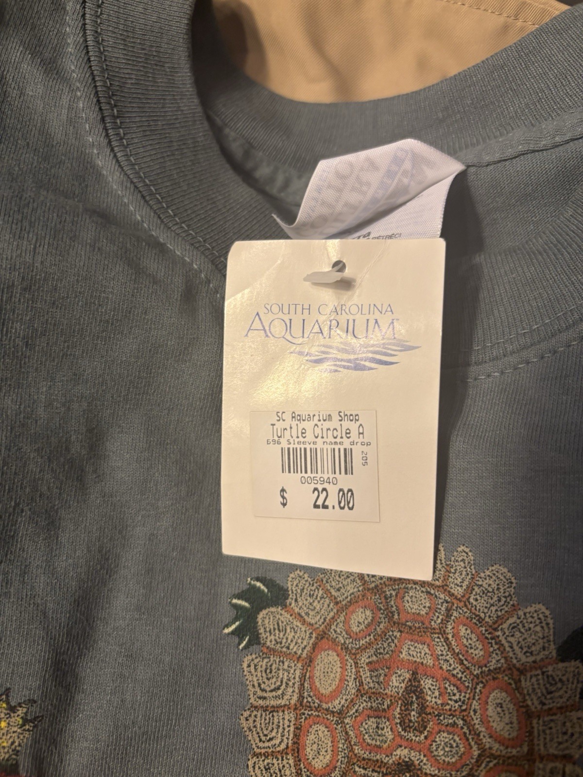 Vintage RN Richardson Liberty Graphics Art T-shirt XXL Turtles NC Aquarium NWT gallery