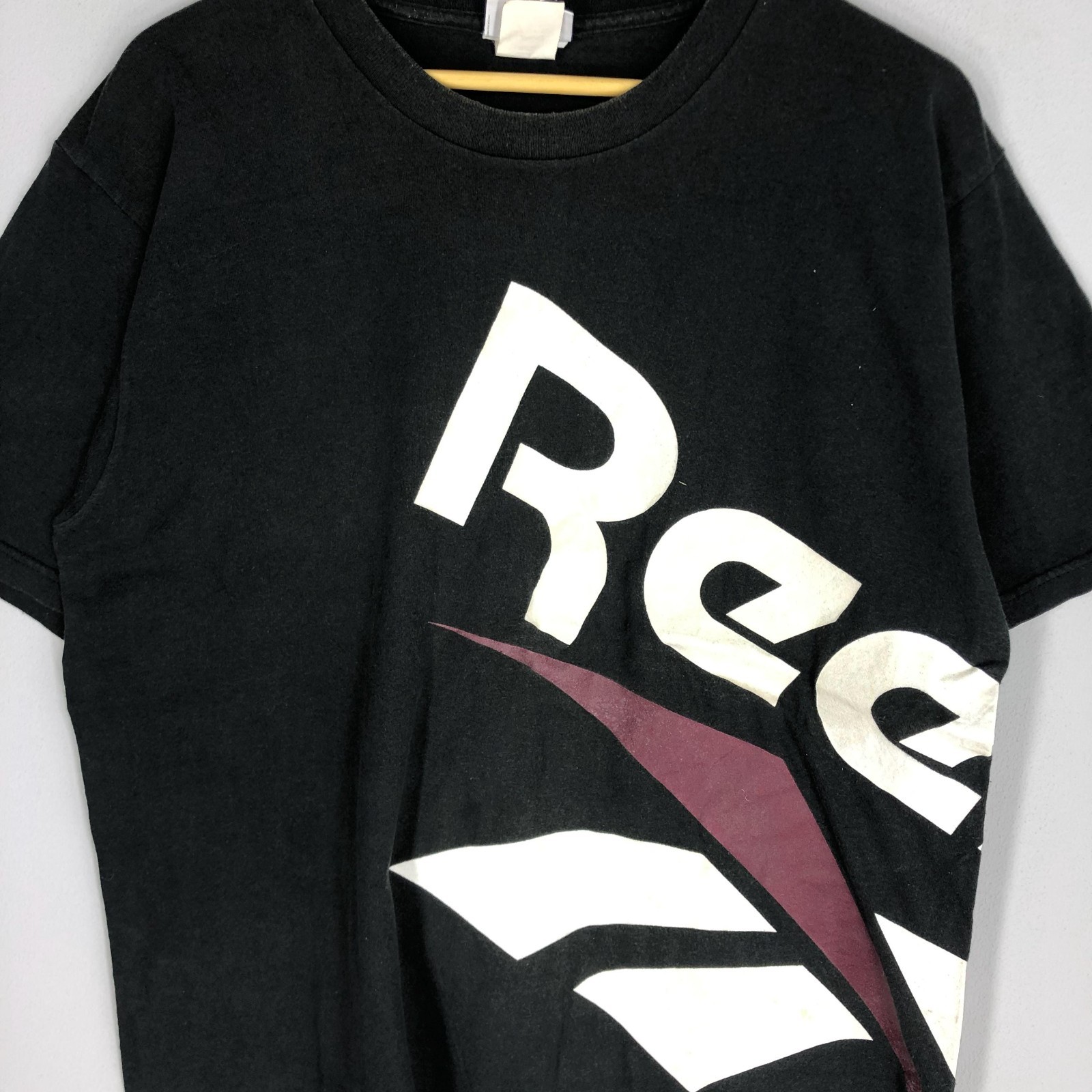 Vintage 90s Reebok Graphic Tee, Black Cotton Sports T-Shirt (Size L) gallery