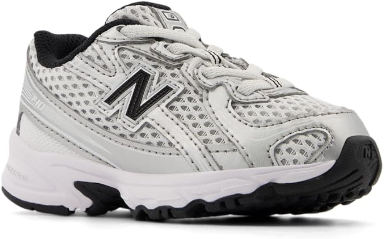 New Balance Unisex-Child 740 Bungee Lace (Infant/Toddler) - Silver Metallic - 5 gallery