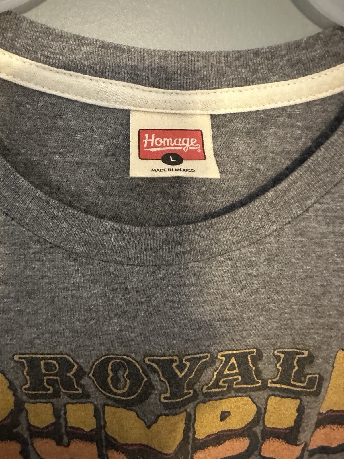Homage WWE Royal Rumble Short Sleeve Gray Shirt, Size Large, Free Shipping, EPC gallery