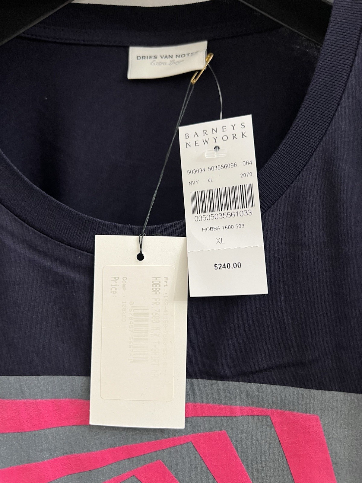 NWT Dries Van Noten F/W 2014 T Shirt Op Art Psychedelic Graphic Cotton Tee XL gallery