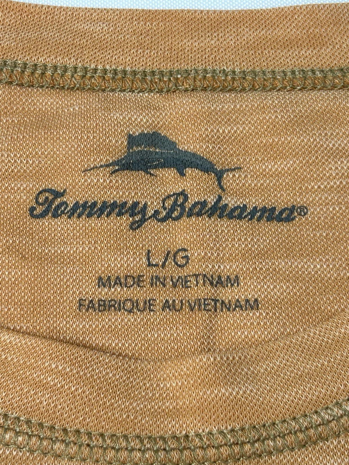 Tommy Bahama Short Sleeve T Shirt Mens Large Orange Tangle Blend Tee Crewneck gallery
