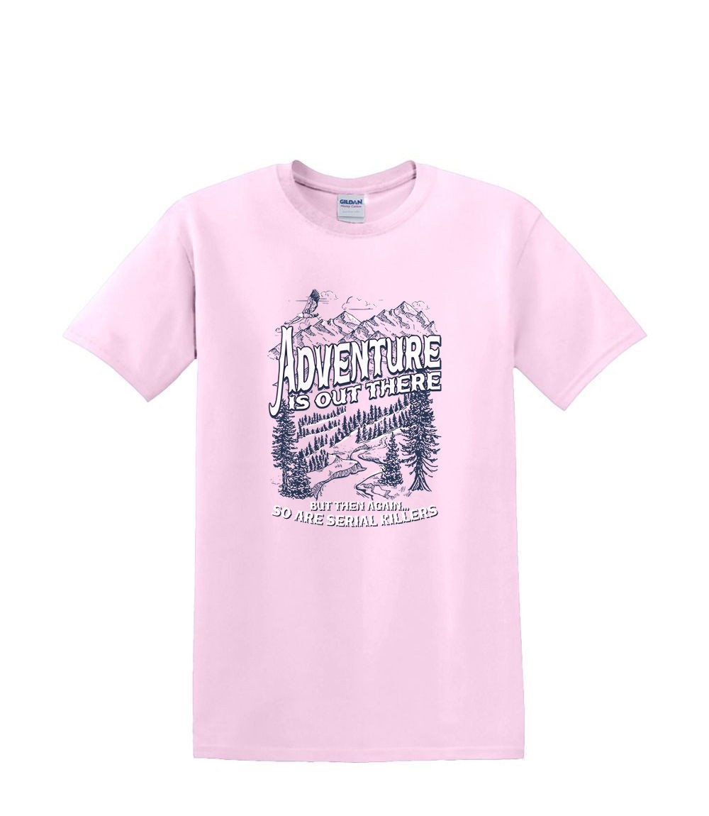 TRANSFER for apparel tshirts hoodie - ADVENTURE IS OUT THERE serial woods gallery