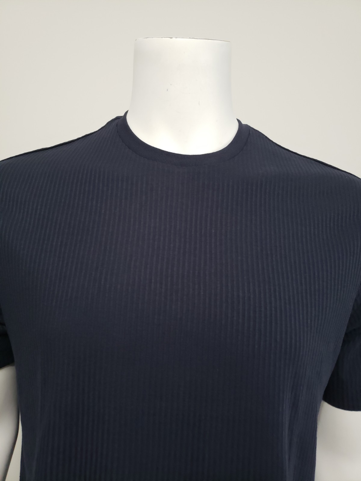 Ted Baker Men's Drop Needle Rib Crew Neck Tee Sky Captain Size M gallery