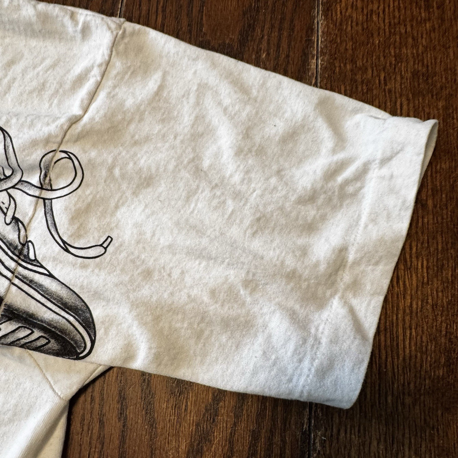 VTG MICKEY MOUSE Hip Hop T Shirt One Size Disney Cartoon Single Stitch Sneakers gallery