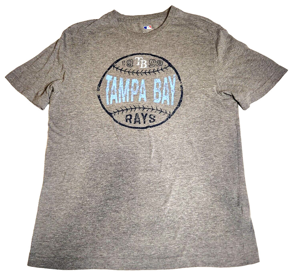 1998 Tampa Bay Rays MLB Baseball Genuine Merchandise Mens T-Shirt Sz M Gray