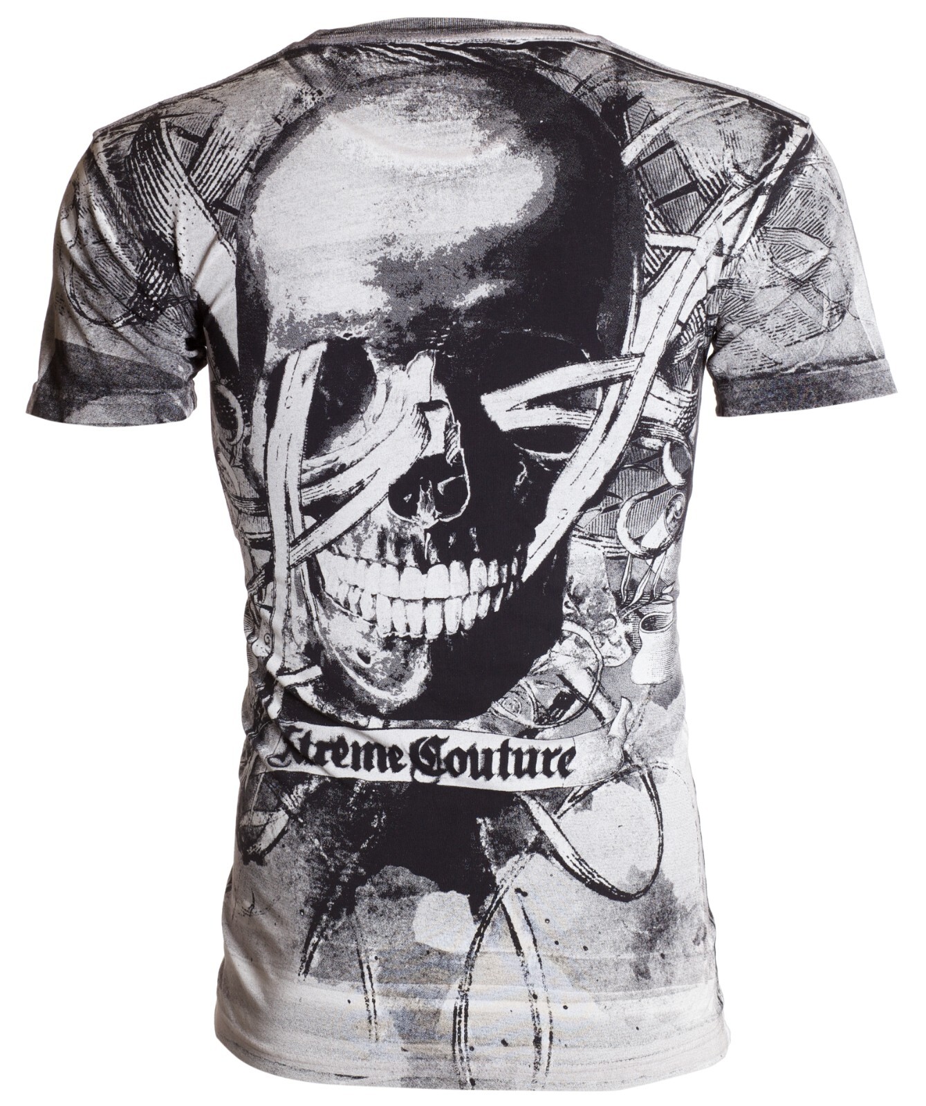 XTREME COUTURE by AFFLICTION Black CROSSED OUT Short Sleeve Slim Fit T-shirt NWT gallery