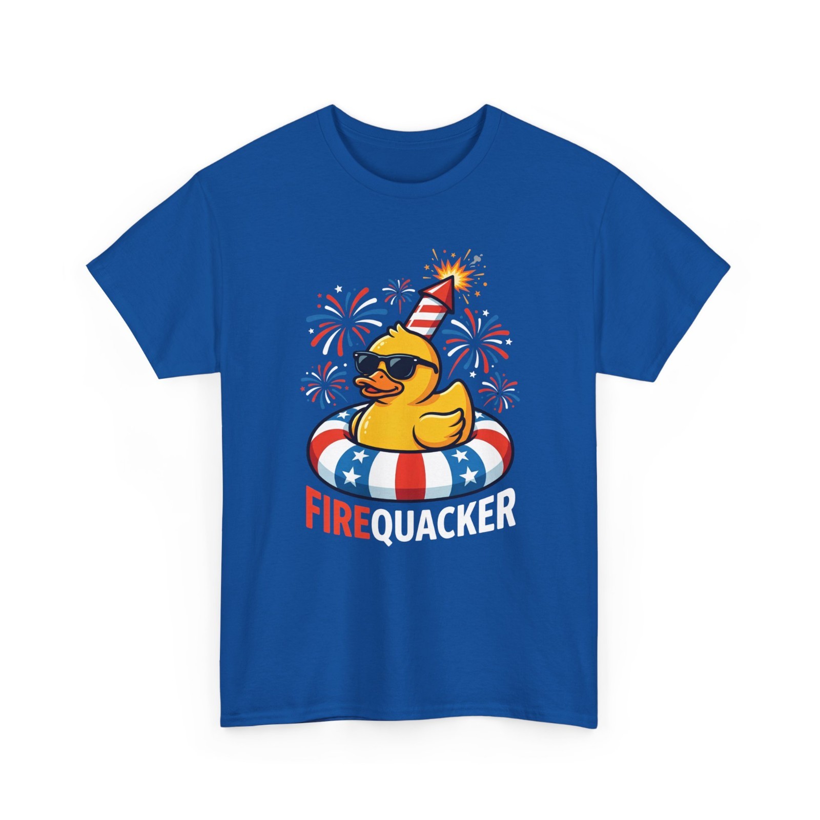 Funny Firequacker Duck Patriotic 4th of July Shirt Unisex T-Shirt gallery