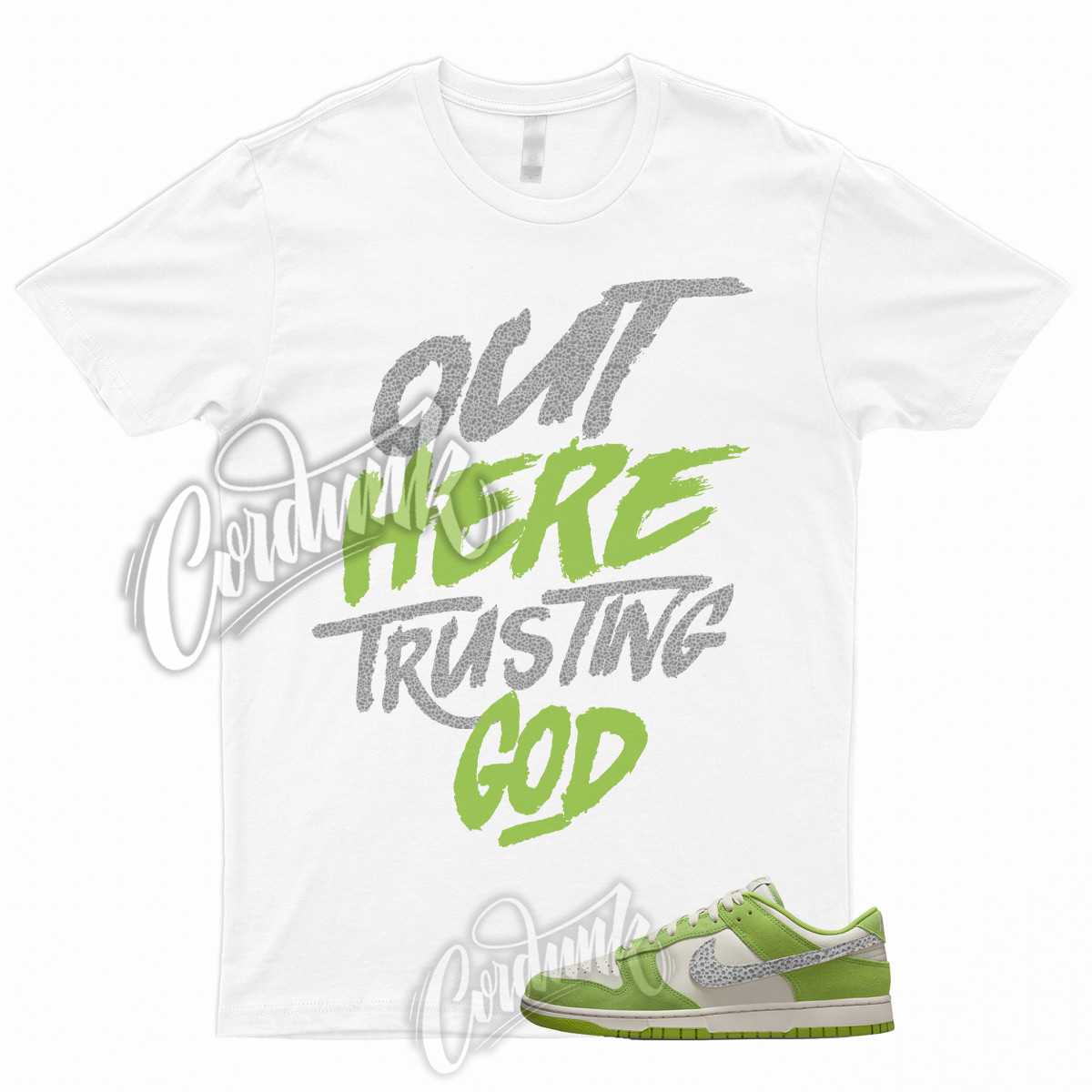 TG T Shirt to Match Dunk Low Safari Chlorophyll Iron Ore Stone gallery