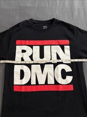 RUN DMC Graphic T Shirt Medium Black Hip Hop Rap Logo Tee