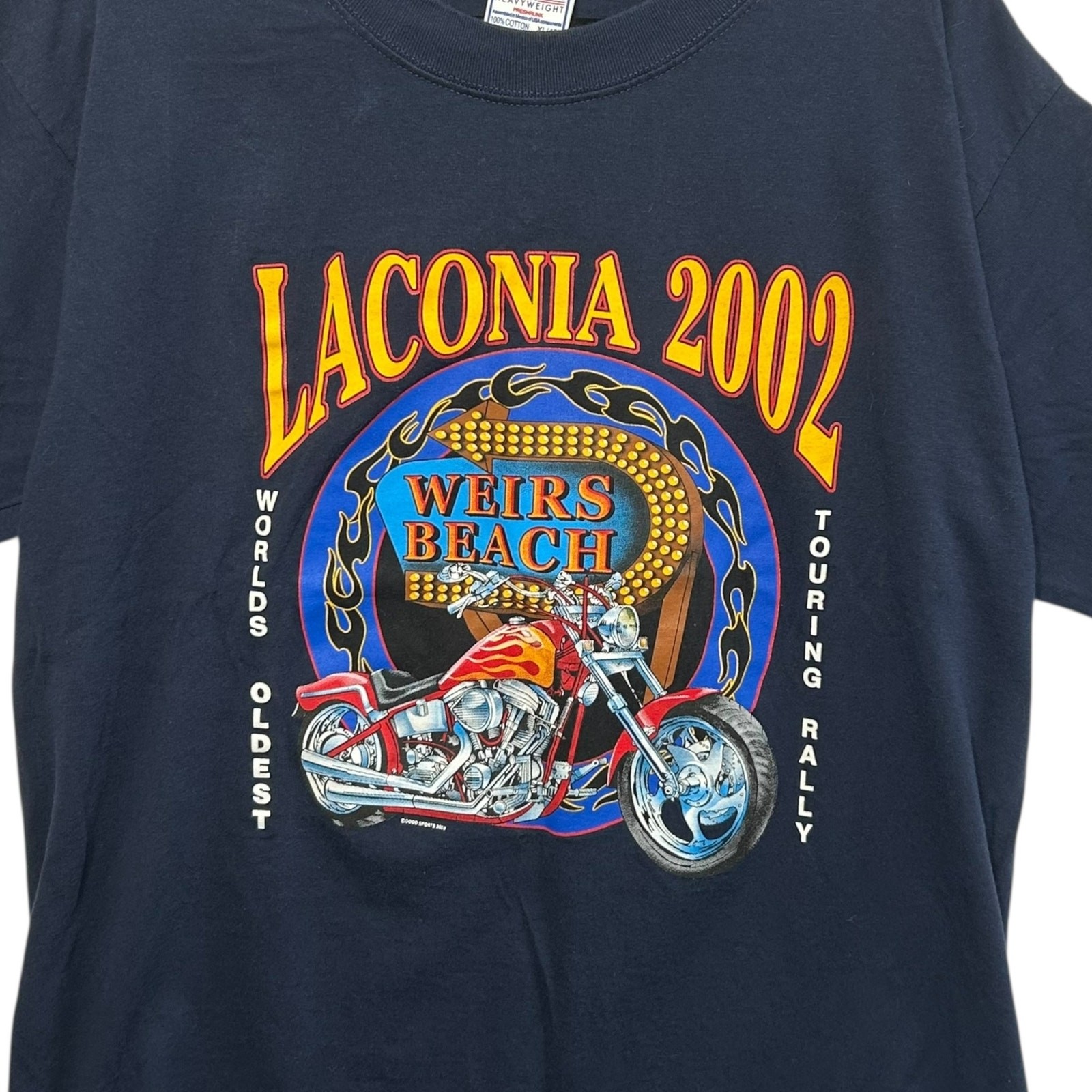 All Sport Laconia 2002 Weirs Beach T-Shirt Vintage Mens Sz XL Navy Y2K Americana gallery