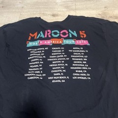 Maroon Five North American Tour 2013 Shirt Black 2XL Mens USA Made Adam Levine