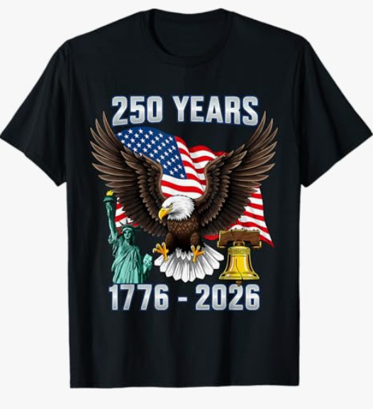 250th Anniversary USA 250 Year America Patriotic 4th of July T-Shirt gallery