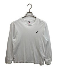 A BATHING APE AAPE NOW LONG SLEEVE TEE white AAPLTM1715XXP