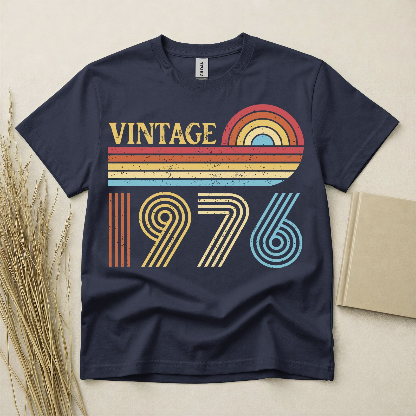 50th Birthday Shirt Born In 1976 50 Years Old Gifts Vintage Retro Style 1976 Tee gallery
