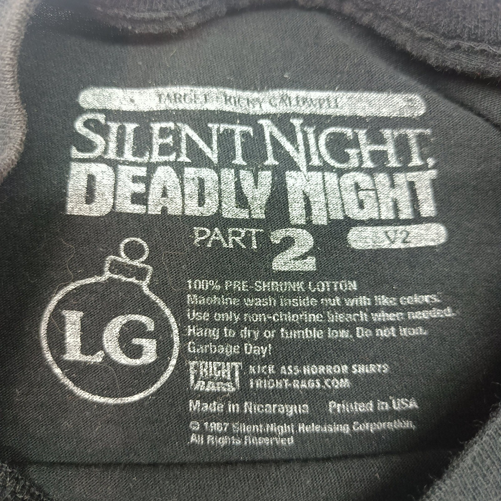 Fright Rags Silent Night Deadly Night Part 2 Garbage Day Horror T-Shirt Mens LG gallery