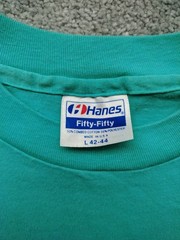 Vtg Timothy Sheehans Upstate NY Mint Green Mens L Tee USA Pit 19 Length 27 Flaws