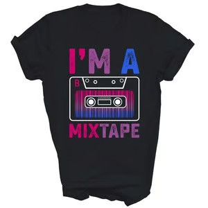 Bisexual Pride Flag Mixtape Gay Lesbian Lgbt Unisex Shirt Gift