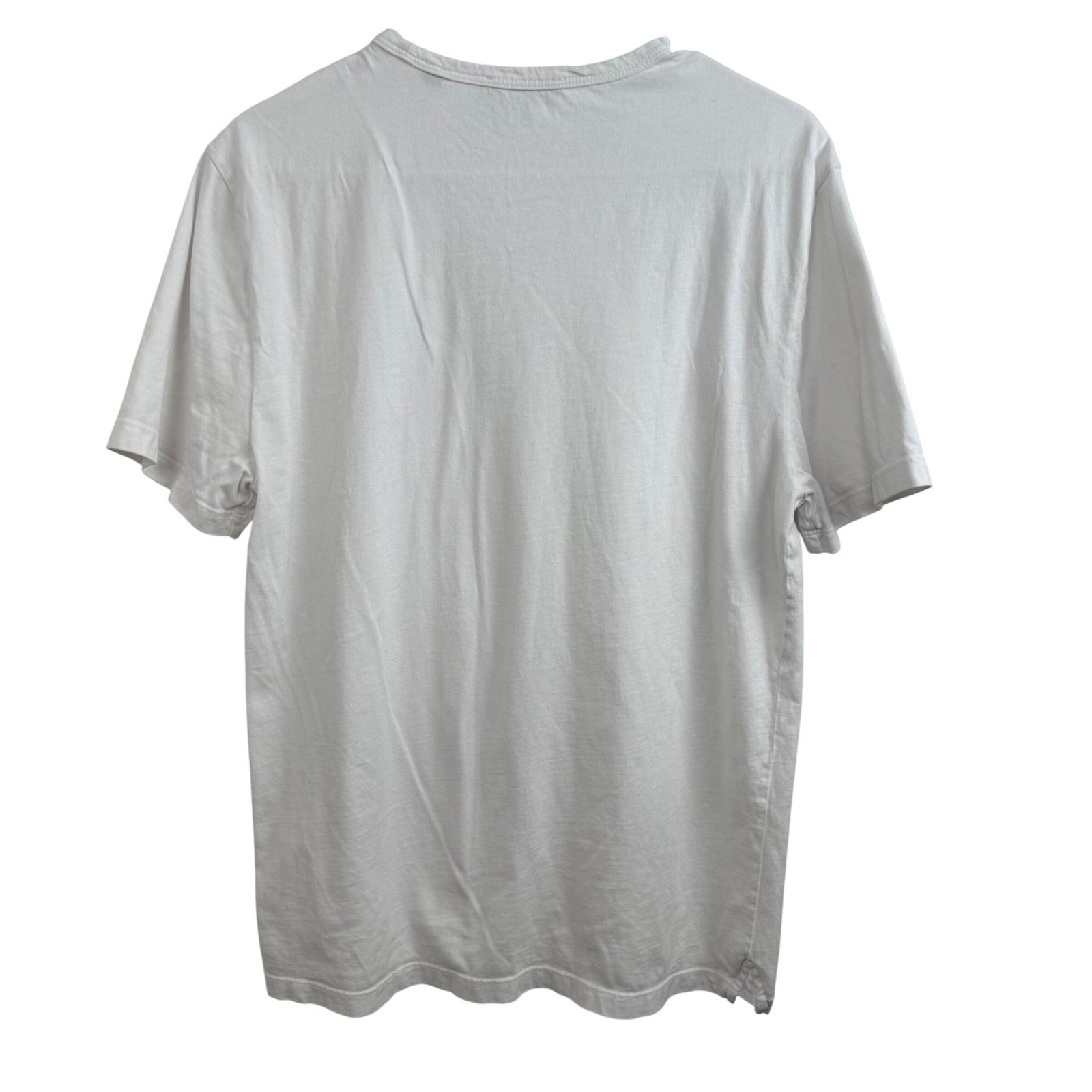 Vince Men's White Crewneck T-Shirt Medium 100% Cotton Made in USA Minimalist gallery