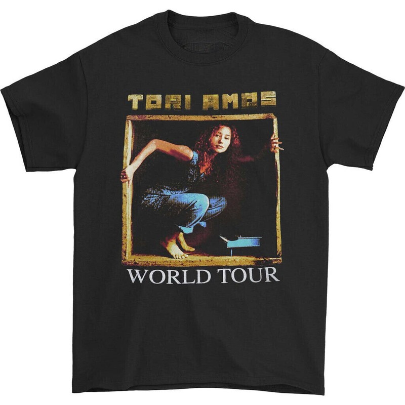 VTG Tori Amos World Tour Shirt Short Sleeve Black All Size Unisex S-5XL