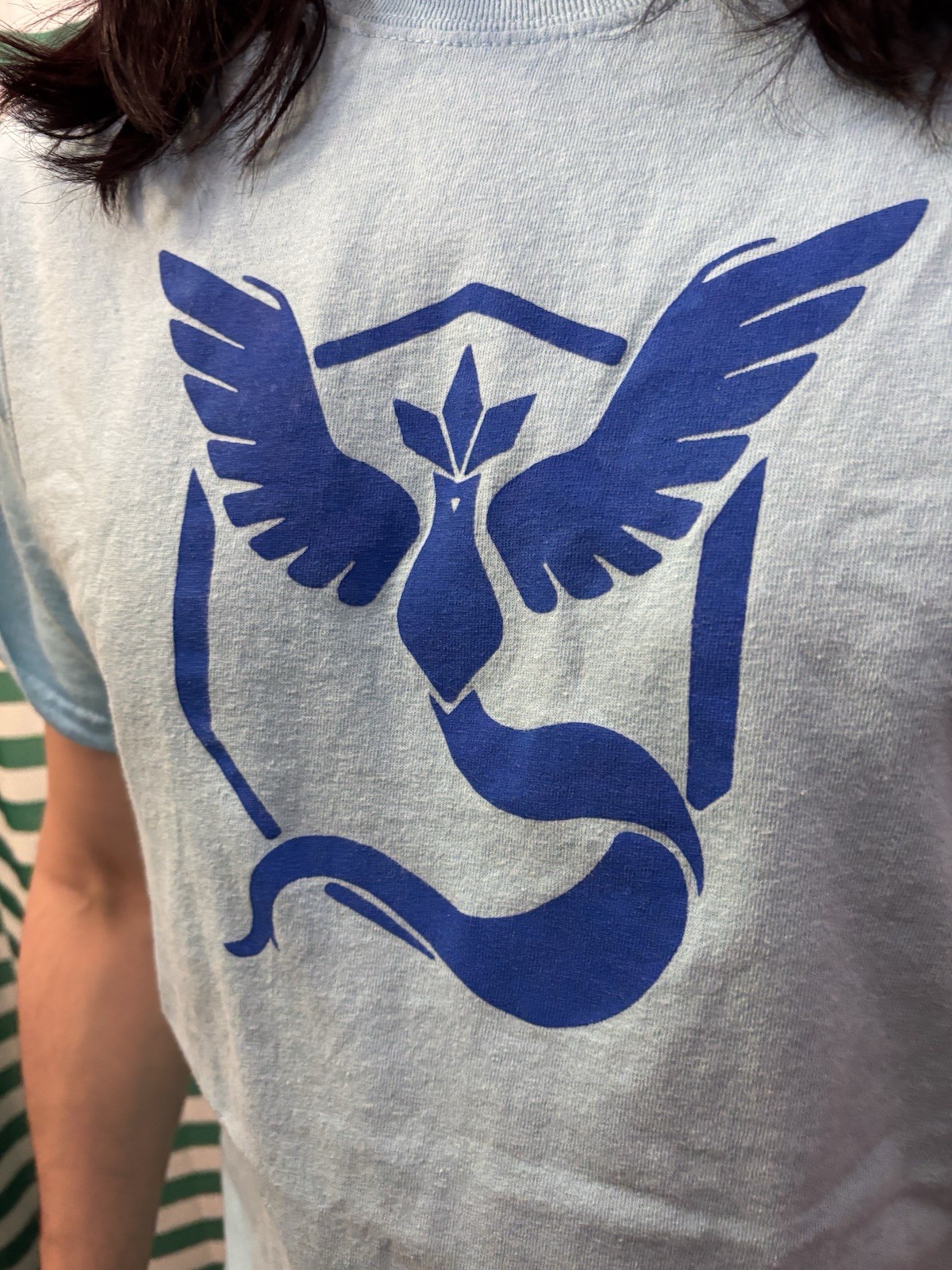 Pokemon Go Team Mystic T Shirt Medium Blue Not Vintage Only 10 Years old gallery