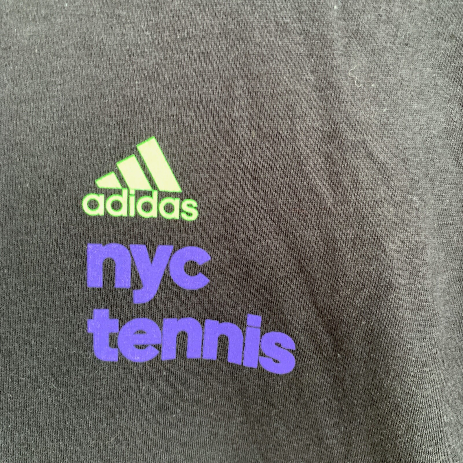 Adidas NYC 5th Avenue Tennis Amplifier Short Sleeve T-Shirt Black Men's Size 2XL gallery