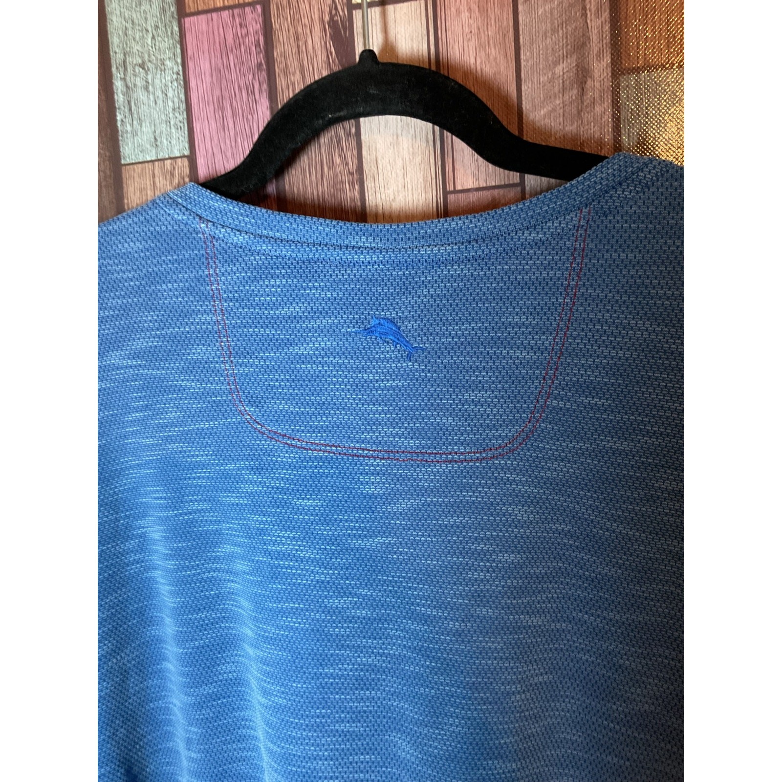 Tommy Bahama IslandZone BlueT-shirt V-neck Design Textured Fabric Men’s XXXL gallery