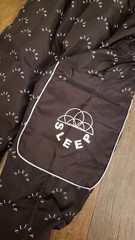 Get Some Sleep GSS Nylon Elastic Band Black White Logo Pants