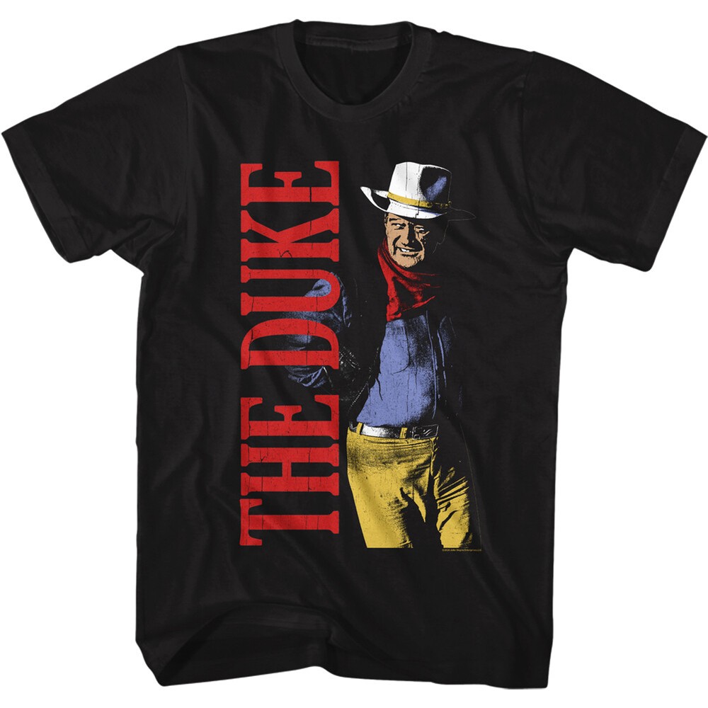 John Wayne The Duke Full Color Cowboy Legend TV Movies Men’s T Shirt
