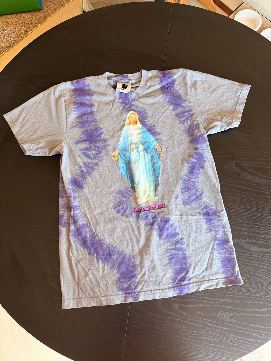 Real Bad Man Watch Seller Virgin Mary Tie Dye T-Shirt gallery