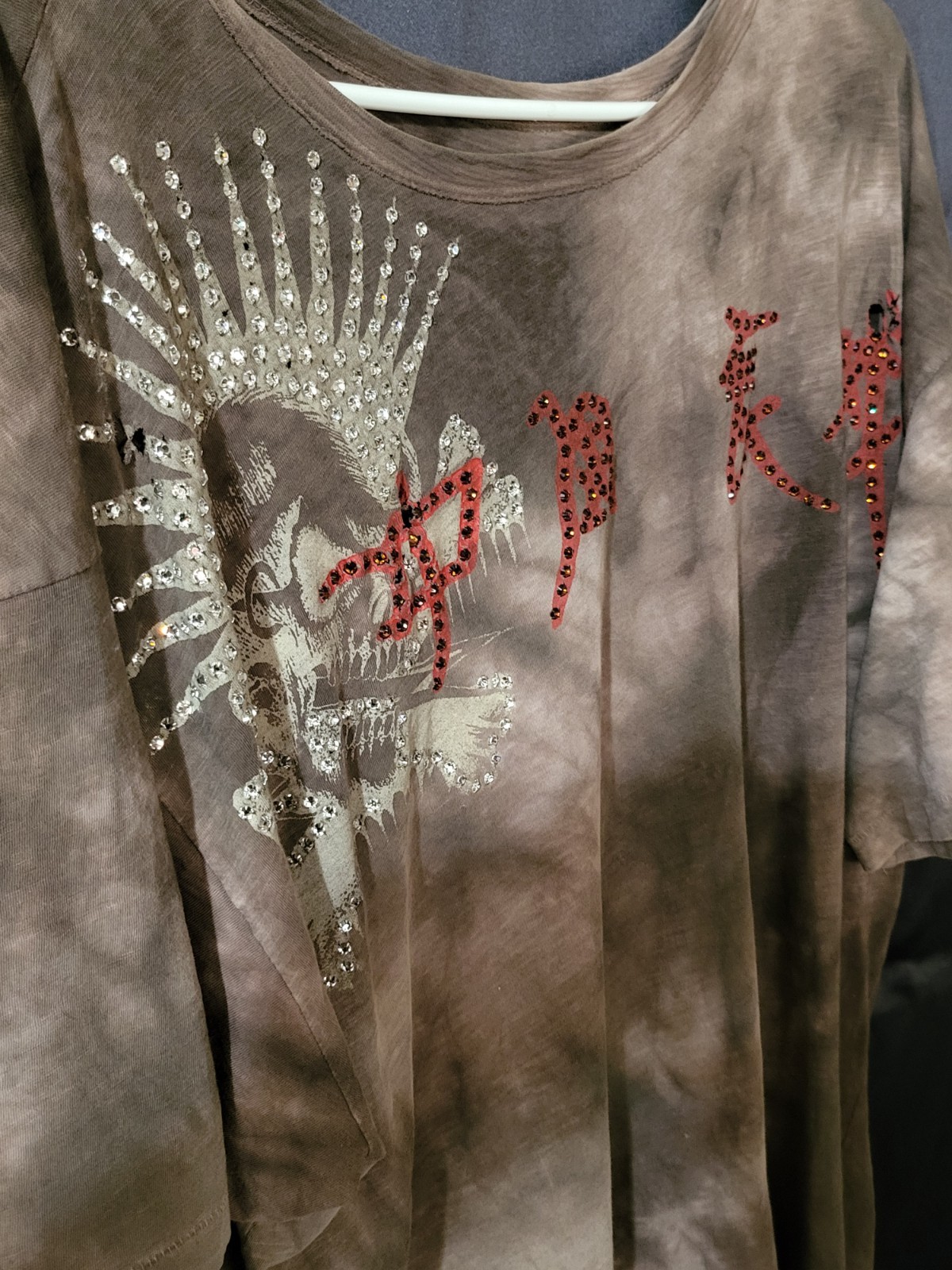 The Great China Wall 2XL VINTAGE AUTHENTIC SWAROVSKI Crystals Men’s TGCW gallery