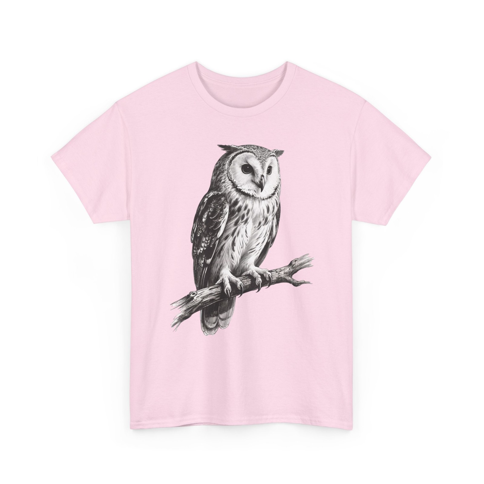 Vintage Majestic Owl Graphic Shirt Nature Lover Woodland Bird Art Wildlife Tee