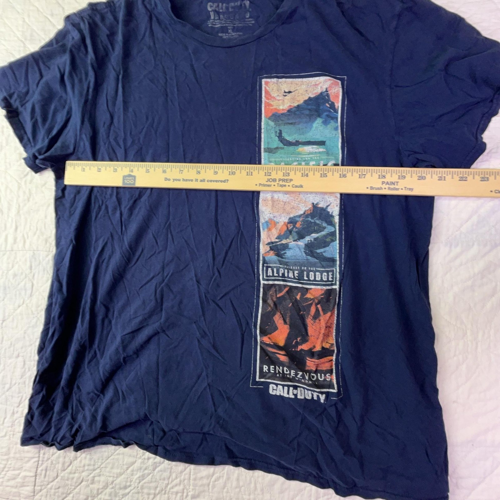 Call Of Duty Shirt Mens XL Blue Vanguard Pacific Graphic T-Shirt Tee Gaming gallery