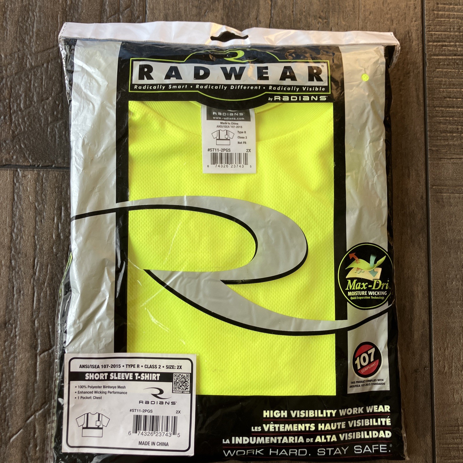 High Visibility Class 2 Hi Vis Reflective Road Work Construction Safety Shirt 2x gallery