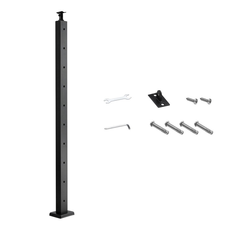 Uimoso Cable Railing Post 36″x2″x2″ with Horizontal-Holes 1JZLGZXHS9148RVYS001V0