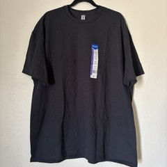 Gildan G5000 Men’s Classic Fit Heavy Cotton Black T- Shirt, Size 2XL