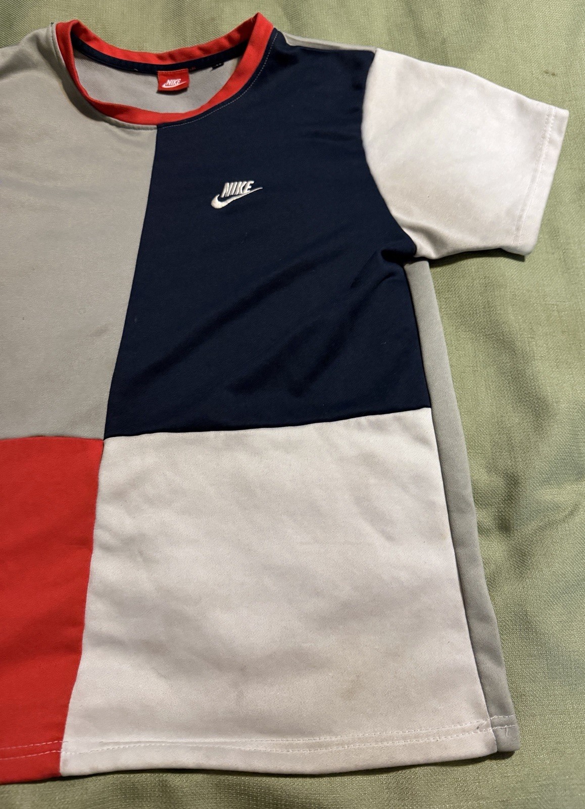 vintage 1980s “NIKE” T-SHIRT MEN’S M medium STRETCH MULTI-COLOR S/S very rare gallery