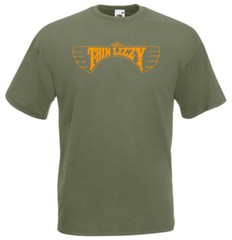 Thin Lizzy – poster 5 T-shirt hard rock green blue black olive all sizes S-5XL