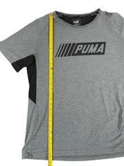 Puma Active Grey Black Color Block Sport T-Shirt XXL