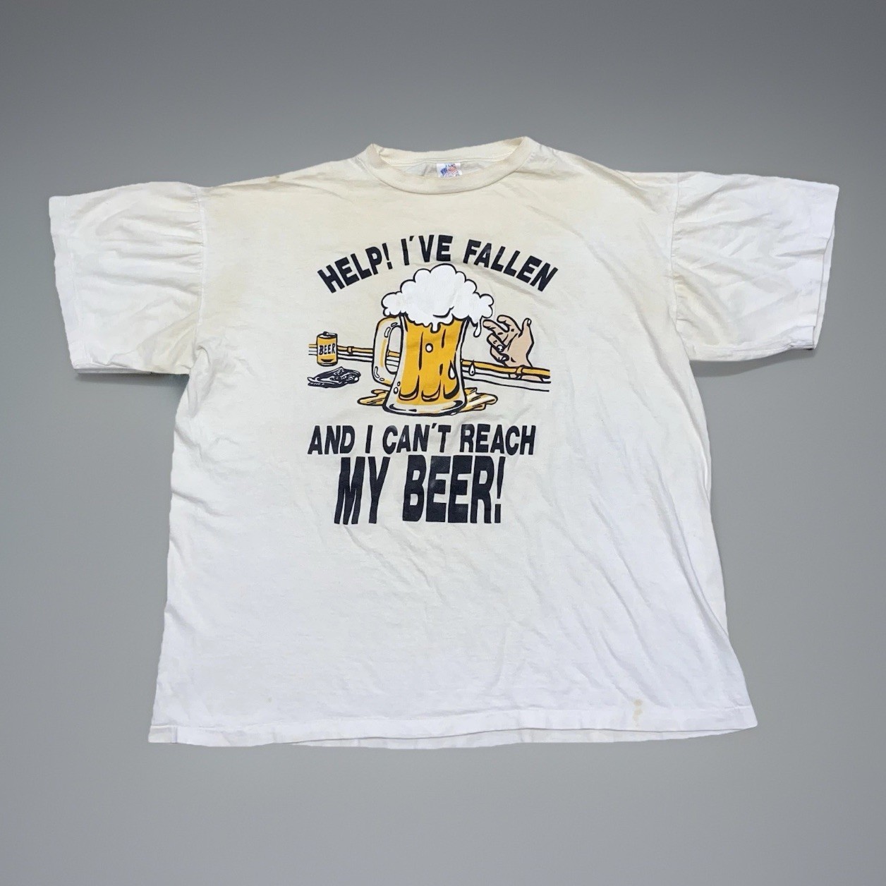 Vintage Beer T-Shirt Mens size XL USA Alcohol Promo Funny Parody 80s Tee Rare gallery