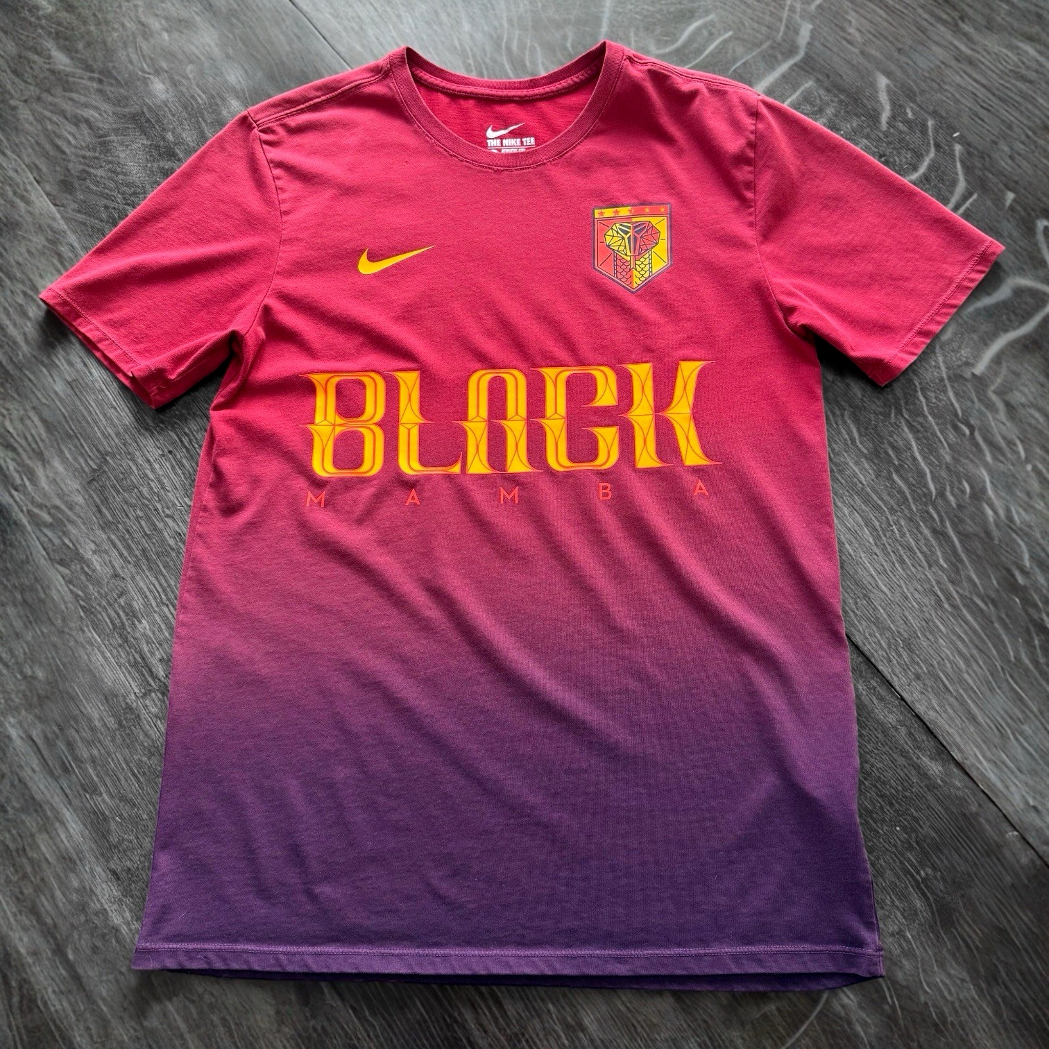 Nkie Kobe FC Barcelona Bryant Black Mamba Mercurial T Shirt Men's M Ombre RARE gallery