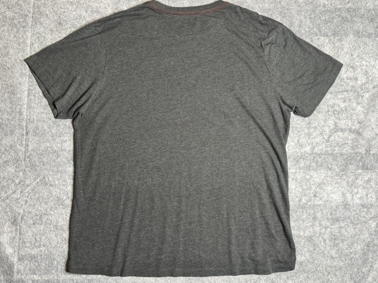 RVCA Logo T-Shirt Gray Vintage Dye Men’s XXL Slim Fit gallery