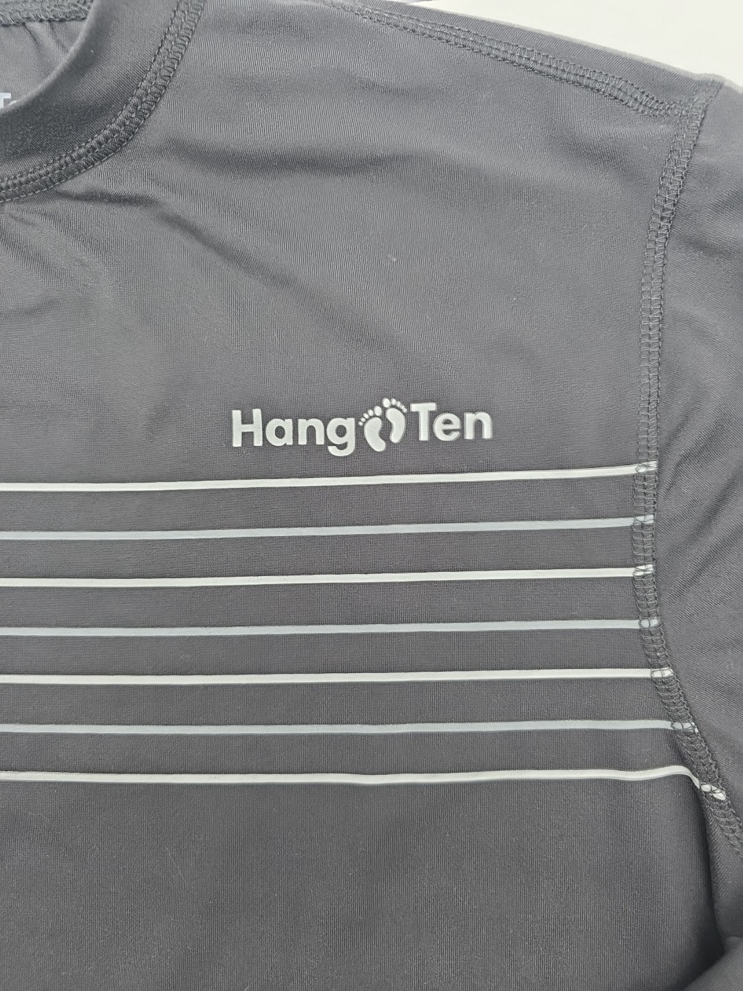 Hang Ten Longsleeve UPF50+ Shirt Men Small Black Spell-out.#39850 gallery