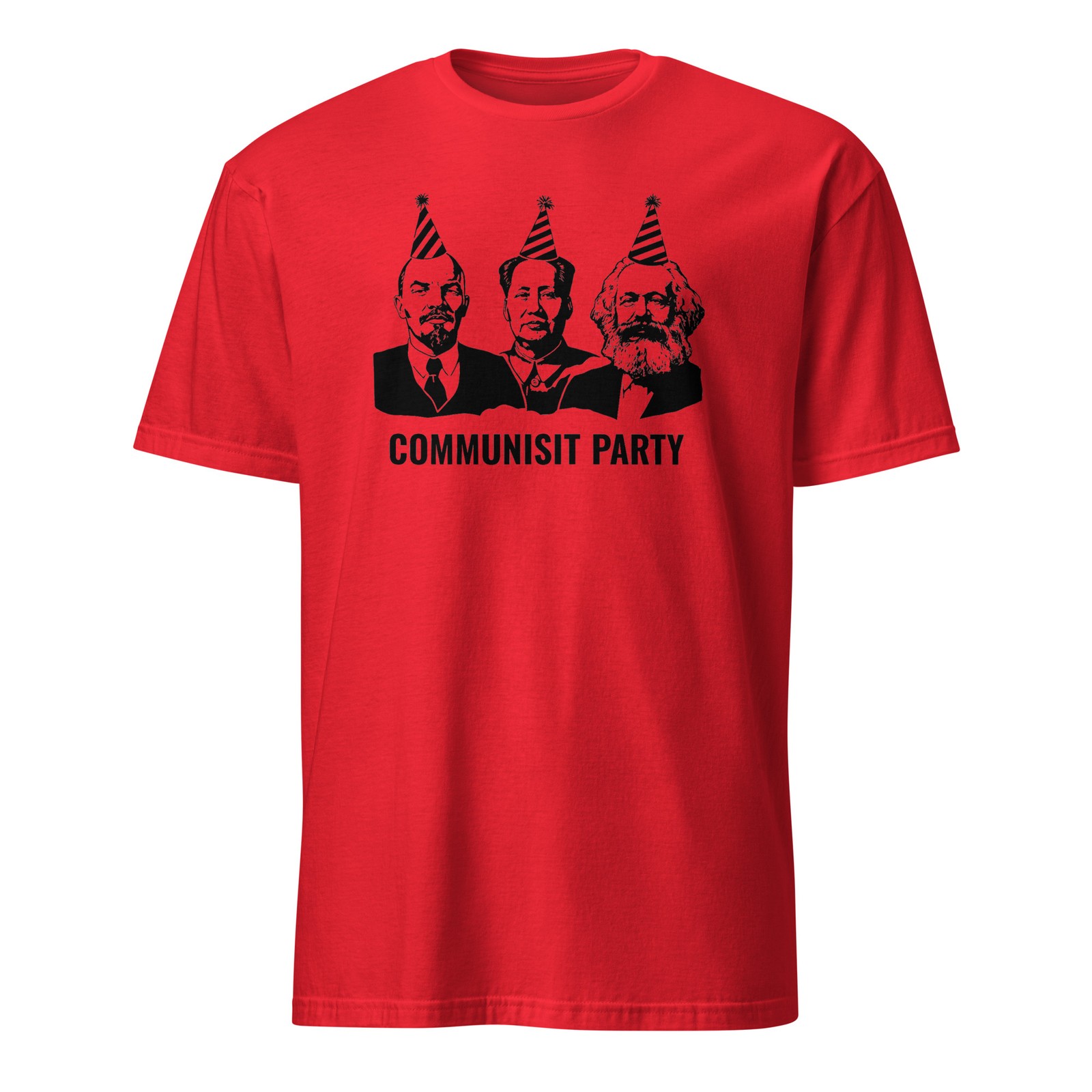 Communist Party T-Shirt | Marx Lenin Mao | Satirical Political Philosophy Tee