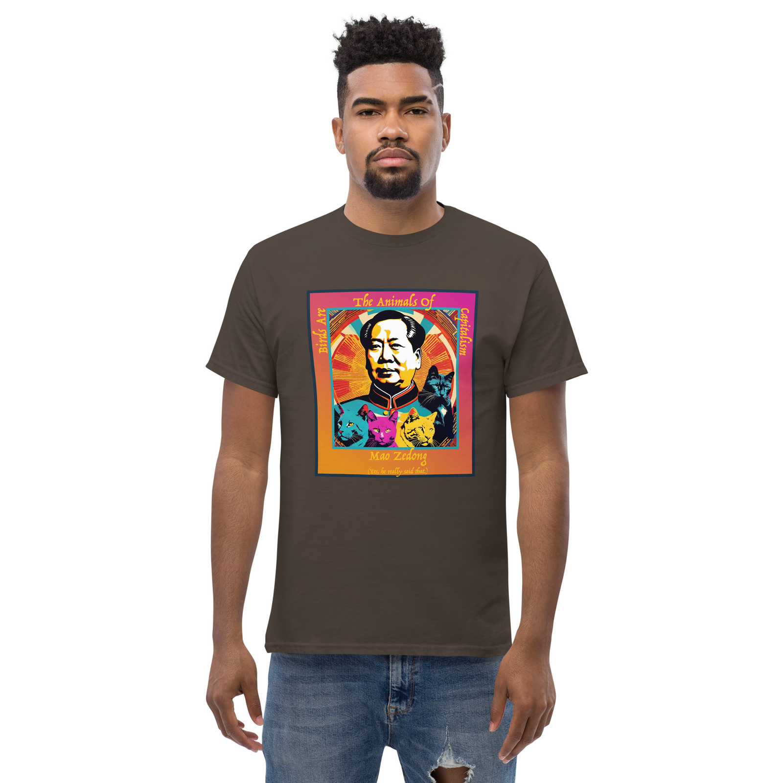 "Capitalist Birds" Unisex cassic tee Chairman Mao Quote Communism China Funny gallery