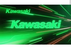 Men XL Motorcycle Quick Drying T-Shirt With Kawasaki Logo Navy/ Green