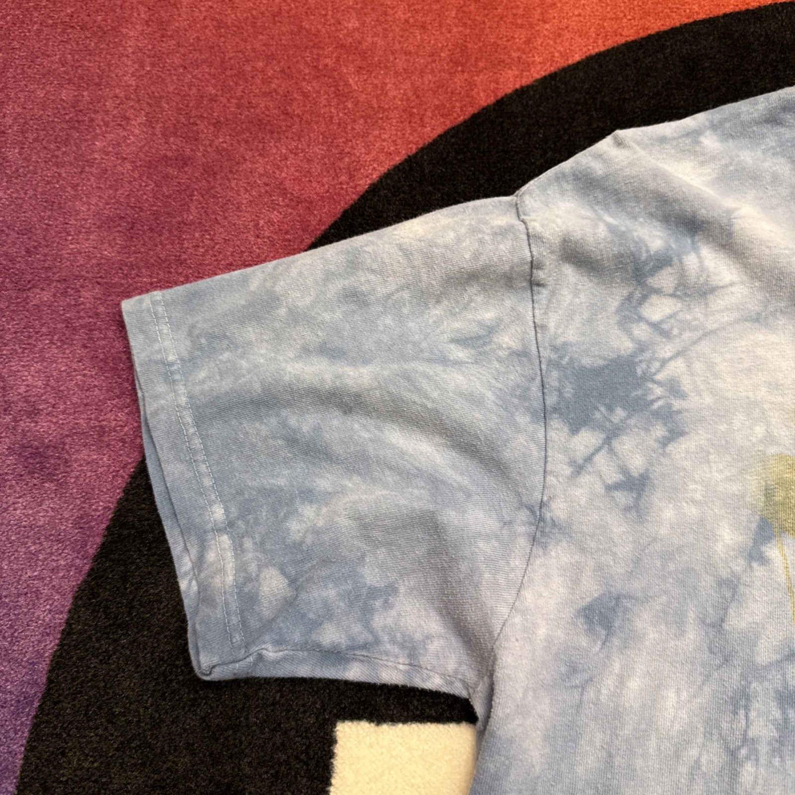 Men's Large The Mountain Vintage Aquatic Sea Whale Faded Graphic T Shirt Tie Dye gallery