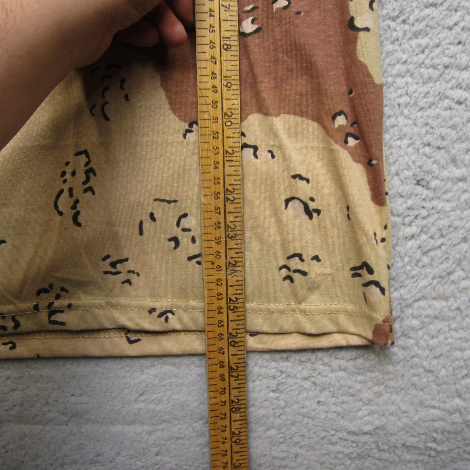 Rotcho Shirt Mens S Desert Storm Chocolate Chip Camo Crew Neck gallery
