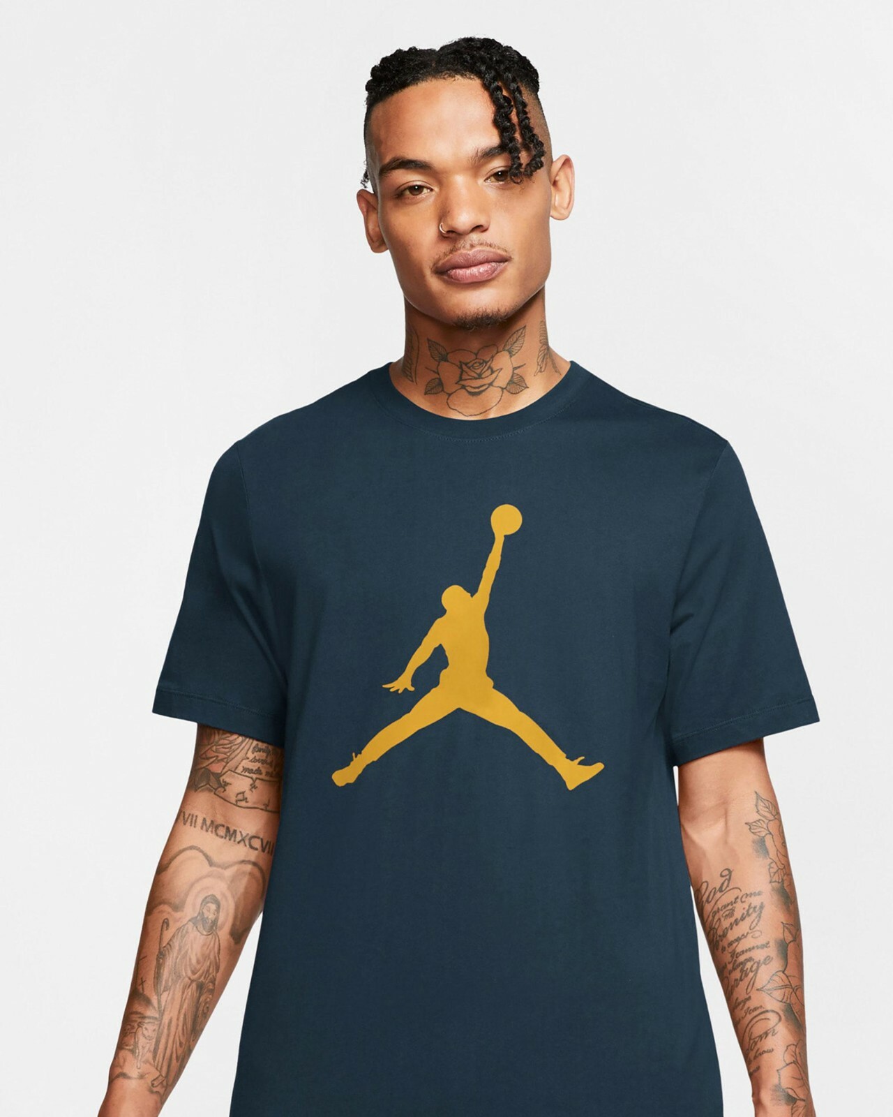 Nike Air Jordan Jumpman Logo Mens T-Shirt Green Multi Size Sportswear Top gallery