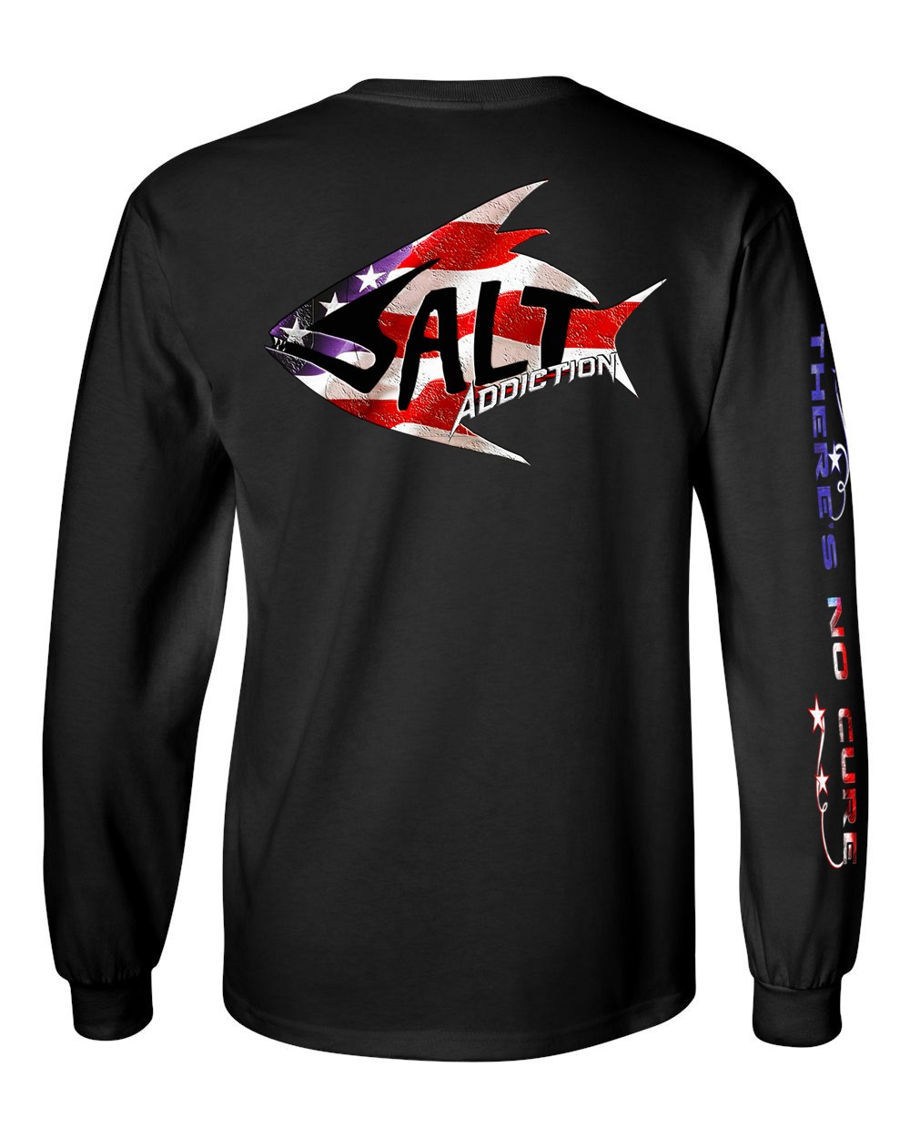 Salt Addiction Patriotic Flag Logo T Shirt Fishing Long Sleeve Cotton gallery